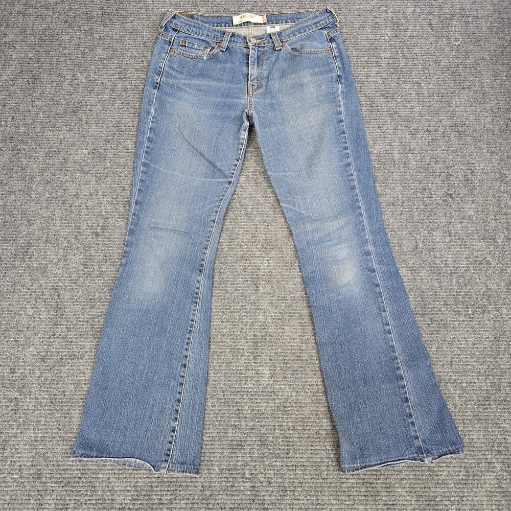 Levi's 515 Bootcut Jeans Women 32x31 Blue Stretch Denim Medium Wash Y2k Vintage